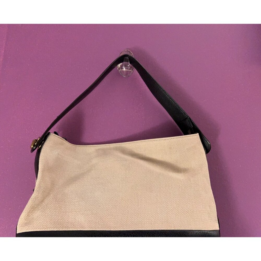Fossil Maya Bag Leather Trim Colorblock Hobo Purse Multi Crossbody Strap Neutral - Picture 4 of 11